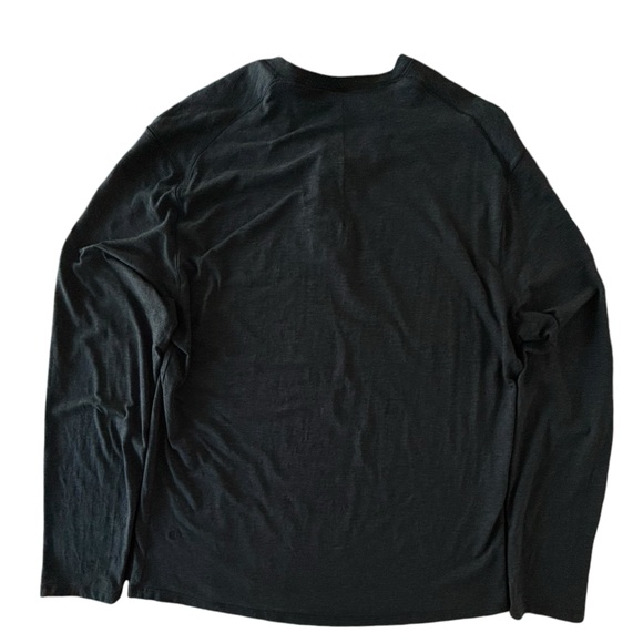 Lululemon- 5 Year Basic Long Sleeve Henley- Heathered Black- Medium- Like new!!! - Picture 7 of 11